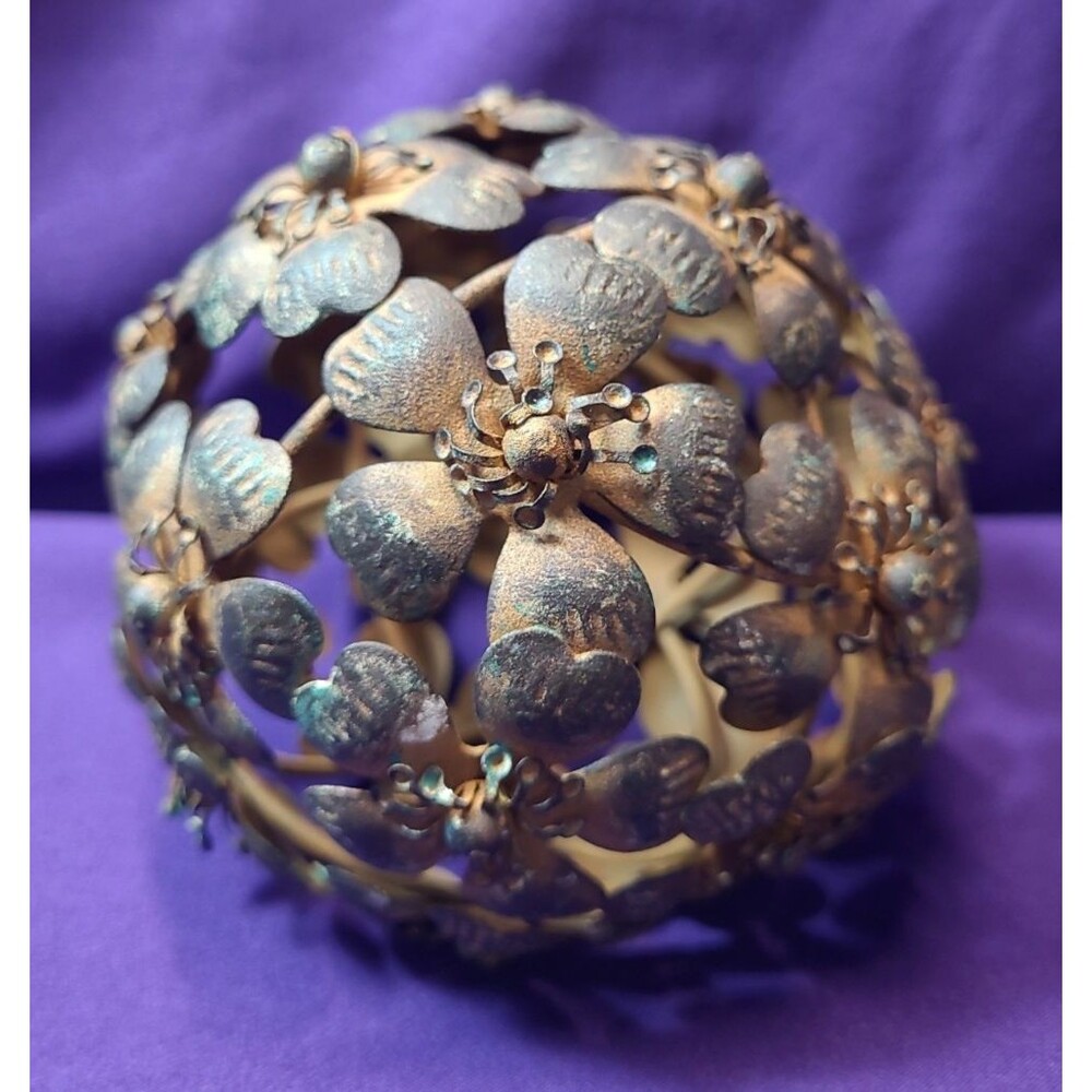 4" Metal Decorative Sphere for Home Decor - Decorative Balls for Shelves, Etc